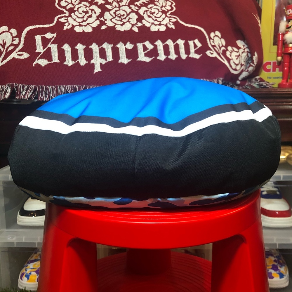 Bape Sesame St Camo Cookie Monster Face Cushion - Picture 3 of 6